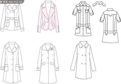 服裝設計圖模板 原創服裝款式圖